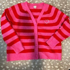 Target stripe Valentine’s Day sweater